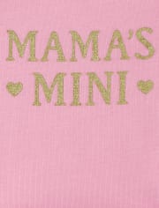 Baby Girls Glitter Mama's Mini Tutu Bodysuit