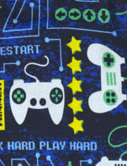 Boys Glow Video Game Weekend Snug Fit Cotton Pajamas 2-Pack