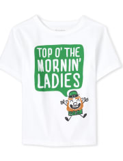 Camiseta estampada para mujer del día de San Patricio para bebés y niños pequeños