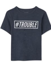 Baby And Toddler Boys Dad And Me Trouble Graphic Tee