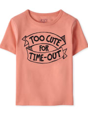 Baby And Toddler Boys Time Out Graphic Tee
