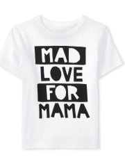 T-shirt graphique Love For Mama pour bébés et tout-petits garçons
