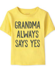 Baby And Toddler Boys Grandma Graphic Tee