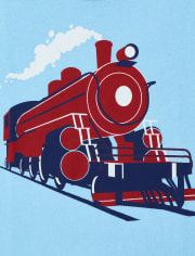 Baby And Toddler Boys Train Graphic Tee