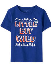 Camiseta con gráfico salvaje para bebés y niños pequeños
