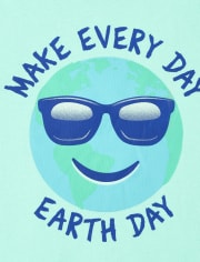 Camiseta gráfica del Día de la Tierra para bebés y niños pequeños
