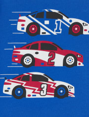 T-shirt graphique de voiture de course pour bébés et tout-petits garçons
