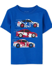 T-shirt graphique de voiture de course pour bébés et tout-petits garçons