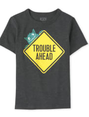 Baby And Toddler Boys Trouble Ahead Graphic Tee