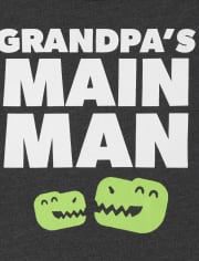 Baby And Toddler Boys Grandpa's Man Graphic Tee