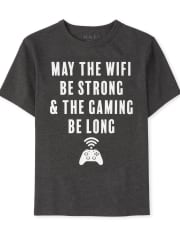Camiseta con gráfico de videojuego para niños
