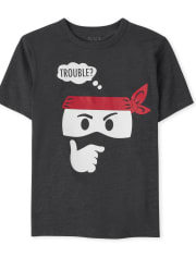 Camiseta con gráfico Ninja Trouble para niños