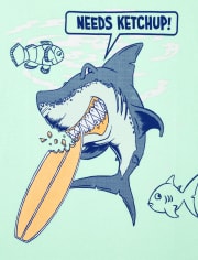 Camiseta con gráfico Surf Shark para niños