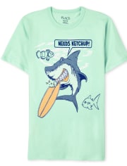 Camiseta con gráfico Surf Shark para niños
