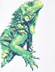 Camiseta con gráfico de lagarto para niños