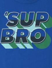 Camiseta estampada Sup Bro para niños