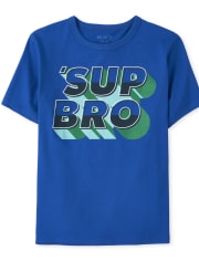 Camiseta estampada Sup Bro para niños