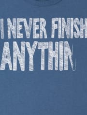 Camiseta gráfica para niños Never Finish