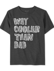Camiseta gráfica Cooler Than Dad para niños