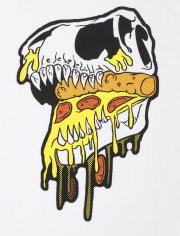 Camiseta estampada Dino Pizza para niño