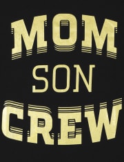 Boys Matching Family Mom Crew Graphic Tee