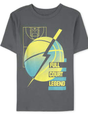 Camiseta gráfica de baloncesto para niños