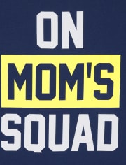 Boys Mom's Squad Graphic Tee
