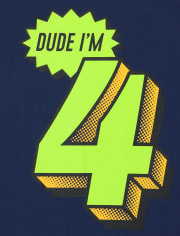 Boys Birthday 4 Graphic Tee