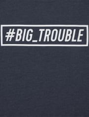 Camiseta estampada Dad And Me Trouble para hombre
