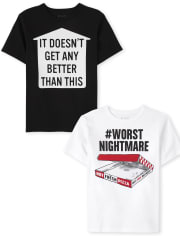 Boys Humor Graphic Tee 2-Pack