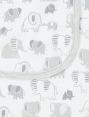 Unisex Baby Elephant Bib And Burp Cloth 6-Piece Set