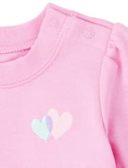 Baby Girls Heart 4-Piece Playwear Set