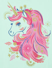 Girls Unicorn Graphic Tee