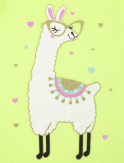 Girls Llama Graphic Tee