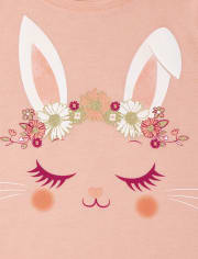 Girls Bunny Graphic Tee