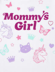 Baby And Toddler Girls Mommy's Girl Graphic Tee