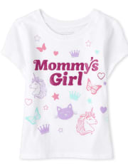 Baby And Toddler Girls Mommy's Girl Graphic Tee