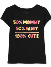 T-shirt graphique mignon pour bébé et toute-petite fille