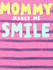 Baby And Toddler Girls Smile Graphic Tee