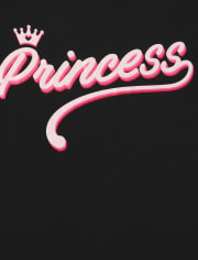 Camiseta con gráfico de princesa para niñas