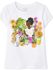 Girls Gardening Graphic Tee