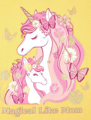 Girls Magical Unicorn Graphic Tee
