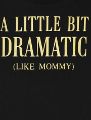 T-shirt graphique dramatique pour bébés et petites filles