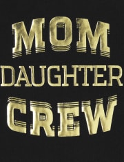 Baby And Toddler Girls Matching Family Mom Crew Graphic Tee