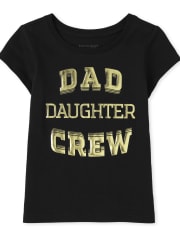 T-shirt graphique assorti pour bébés et petites filles
