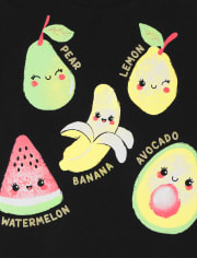 Baby And Toddler Girls Fruit Graphic Tee
