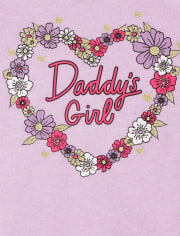 Baby And Toddler Girls Daddy's Girl Graphic Tee
