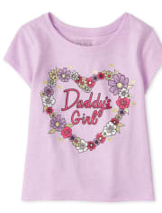 Baby And Toddler Girls Daddy's Girl Graphic Tee