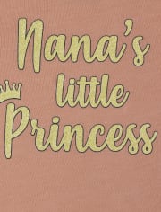 Baby And Toddler Girls Nana's Princess Graphic Tee