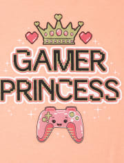 Camiseta con gráfico de princesa Gamer para niñas